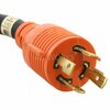 Ac Works 25ft 10/4 SOOW NEMA L14-30 30A 125/250V Generator Rubber Extension Cord L1430PR-025